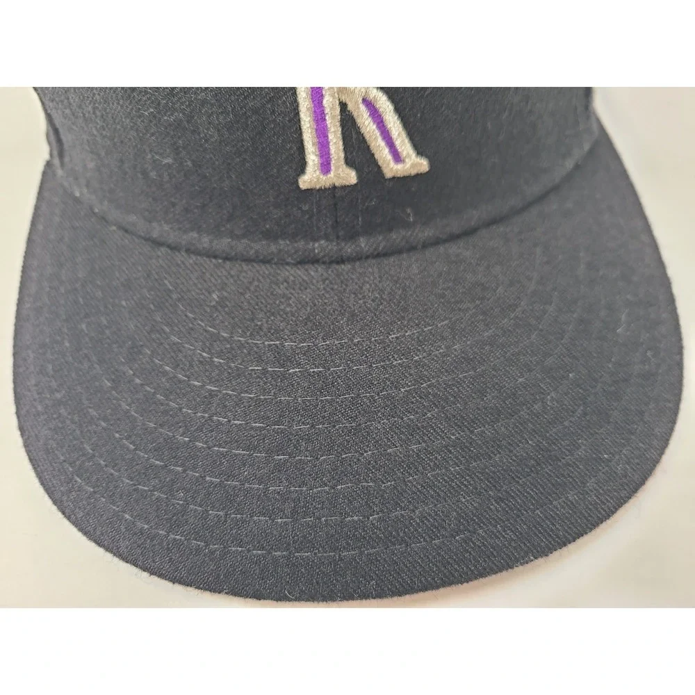 Vintage Colorado Rockies New Era 59Fifty Pro Model Fitted 7 1/8 Hat Cap Wool MLB